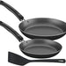 Tramontina Frying Pan Set, Black, 3 pcs