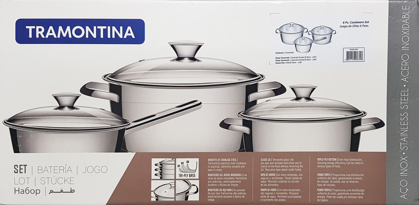 Tramontina Cookware Set, 3 pcs