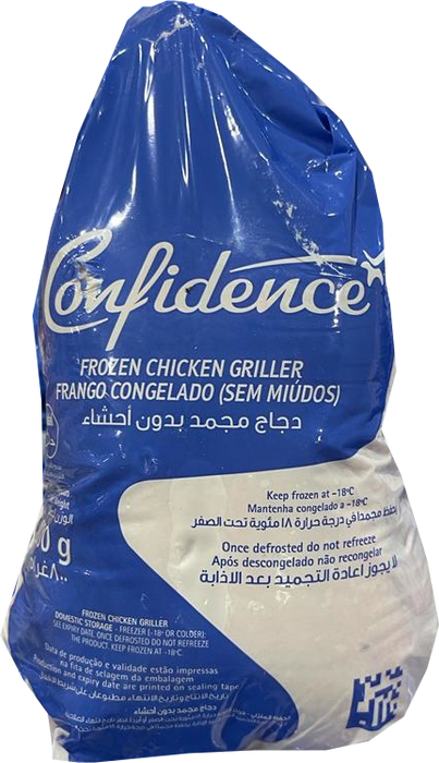 Confidence Frozen Whole Chicken Griller, 800 gr, 1 pc
