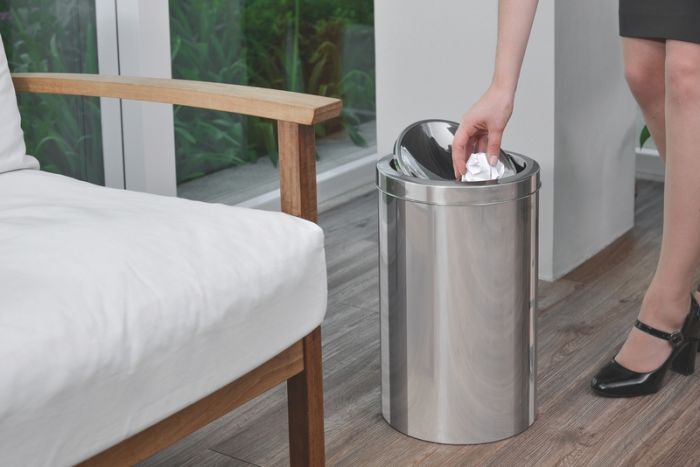 Tramontina Lixeira Swing Lid Trash Bin, 20 L