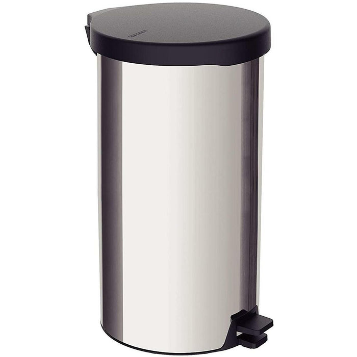 Tramontina Stainless Steel Pedal Waste Bin With Plastic Lid, 20 Liters , 1 pc