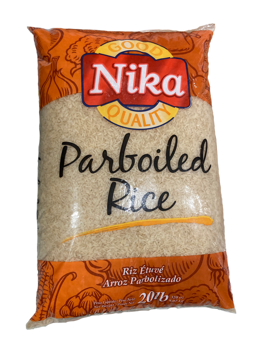 Nika Parboiled Rice, 20 lbs