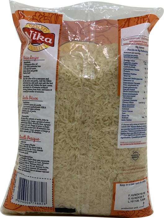 Nika Parboiled Rice, 4.4 lbs