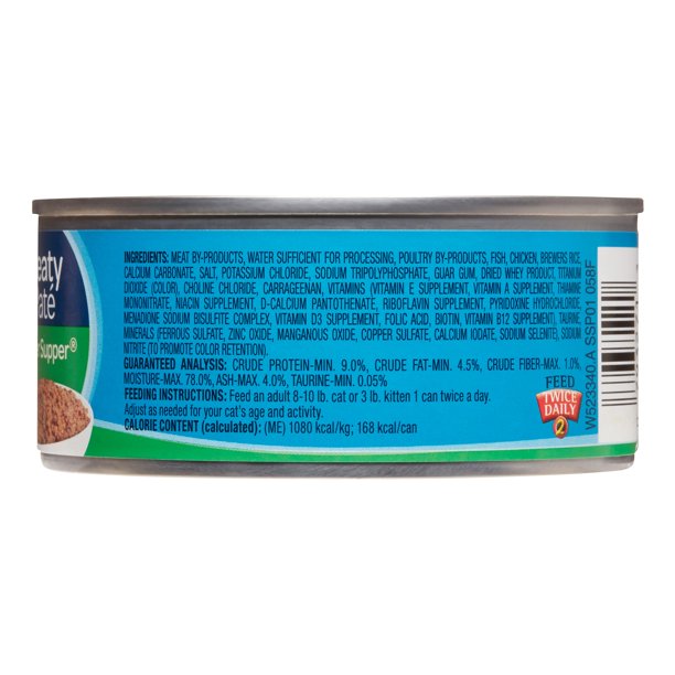 9Lives Super Supper Meaty Pate Meal For Cats, 4 x 5.5 oz