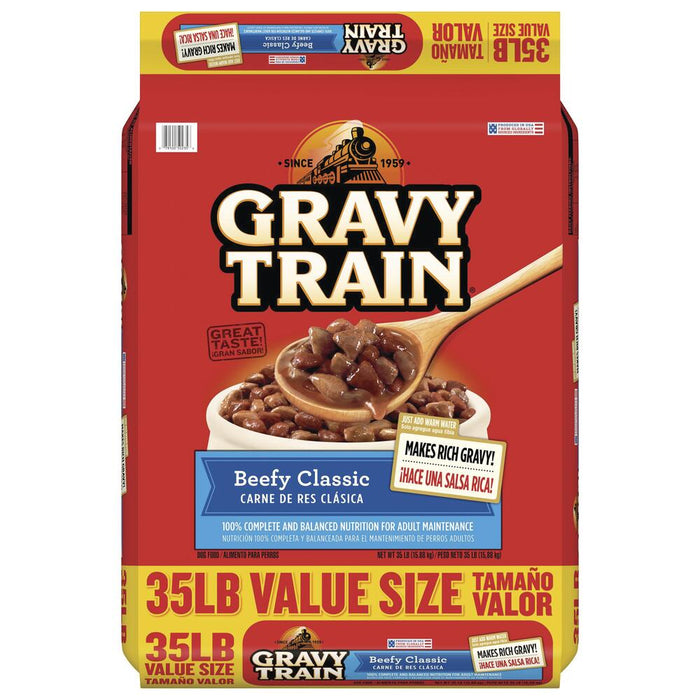Gravy Train Beefy Classic Dry Dog Food , 35 lbs