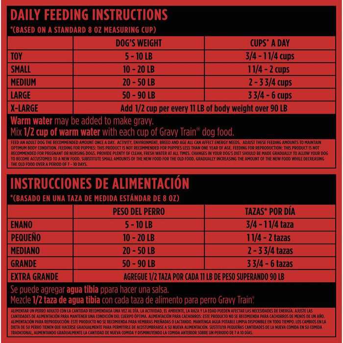 Gravy Train Beefy Classic Dry Dog Food , 35 lbs