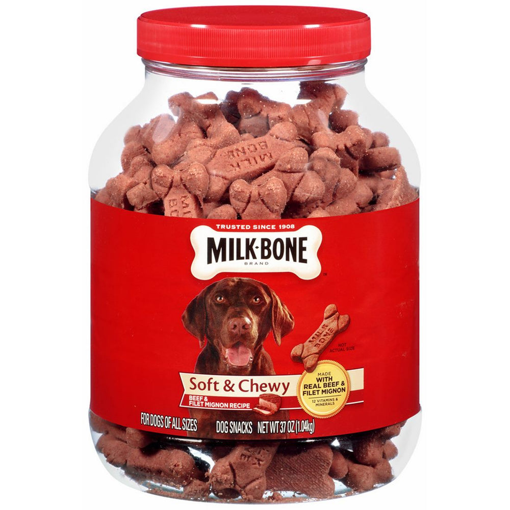 Milk-Bone Soft & Chewy Dog Snacks for All Sizes, 37 oz