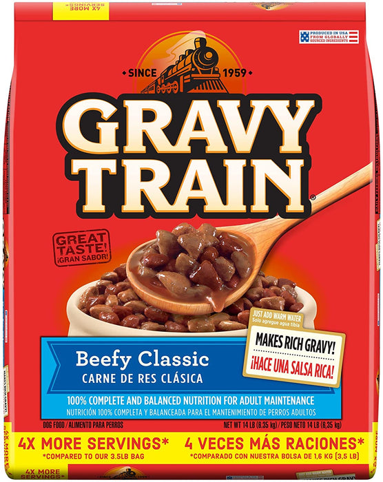 Gravy Train Beefy Classic Dry Dog Food , 14 lbs