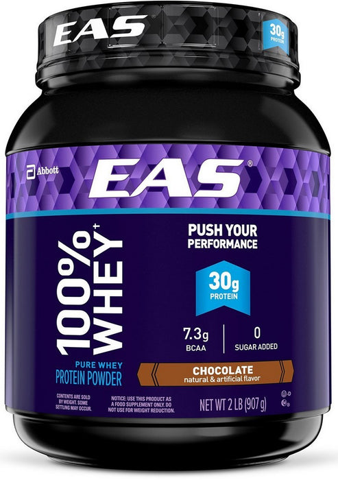 EAS 100% Pure Whey Protein Powder, Chocolate, 2 lbs