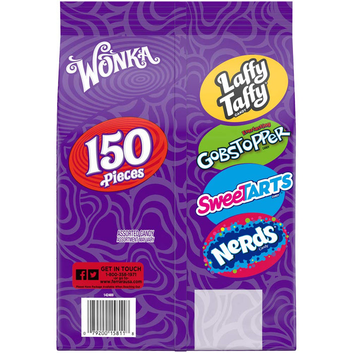 Wonka Fun Size Candy Favorites, Variety Pack , 48 oz