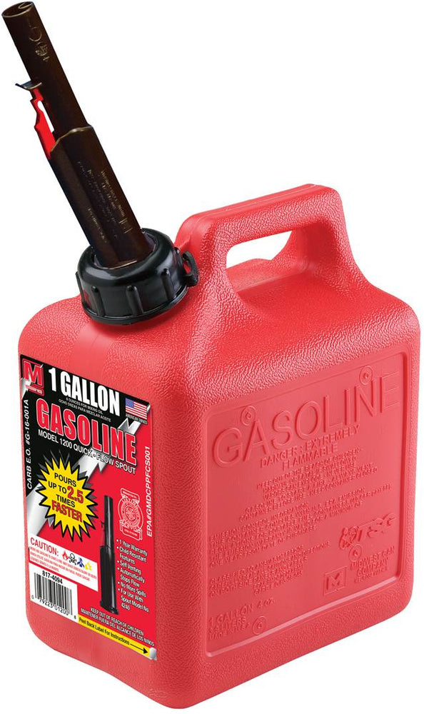 Midwest 1 Gallon Gasoline Jerrycan, 1 gl