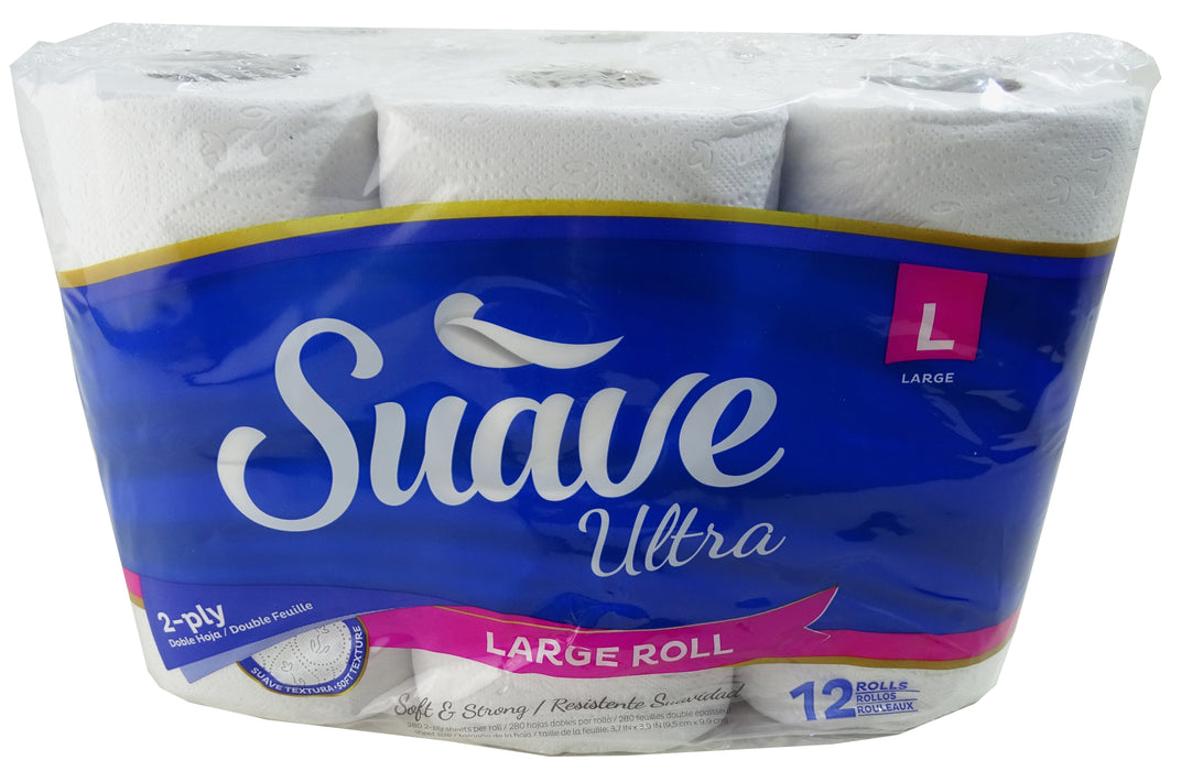 Suave Ultra Soft Bath Tissue, 2-Ply, 12 ct