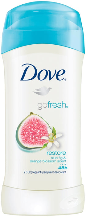 Dove Go Fresh Restore Blue Fig & Orange Blossom Scent Anti-Perspirant Deodorant, 2.6 oz