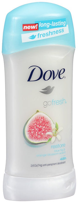 Dove Go Fresh Restore Blue Fig & Orange Blossom Scent Anti-Perspirant Deodorant, 2.6 oz