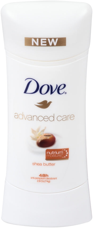 Dove Advanced Care Shea Butter Anti-Perspirant Deodorant, 2.6 oz