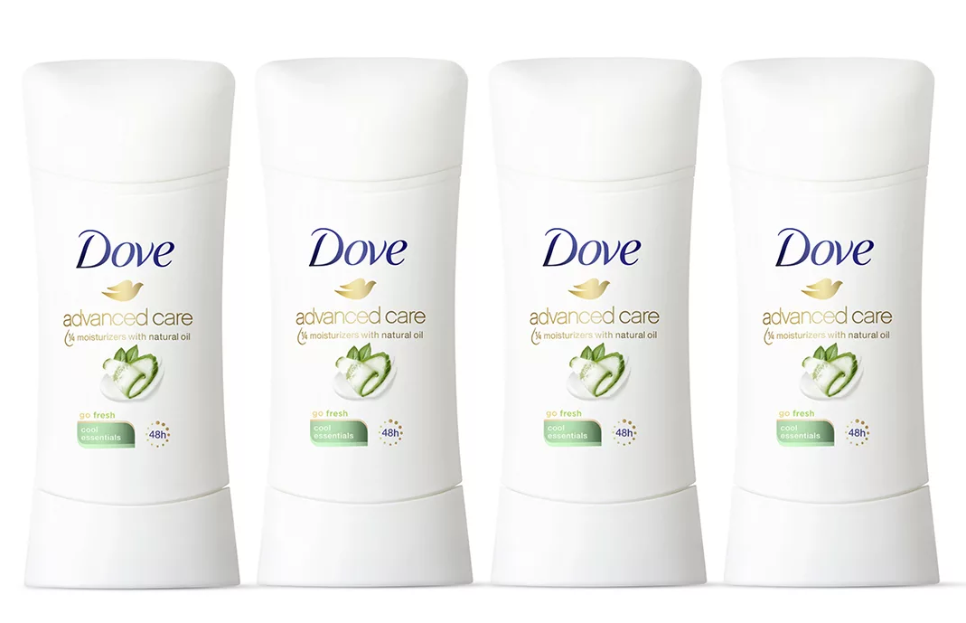 Dove Advanced Care Cool Essentials 48h Antiperspirant Deodorant , 4 x 2.6 oz