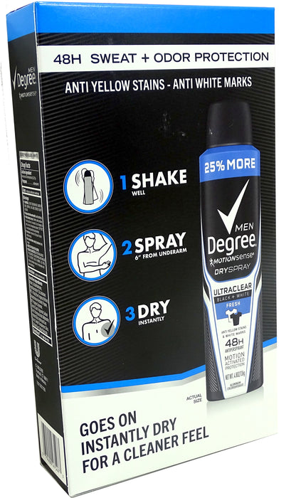 Degree Men Dry Spray Value pack, 3 x 142 ml