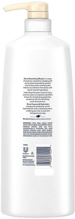 Dove Nourishing Rituals Coconut & Hydration Shampoo, 40 oz