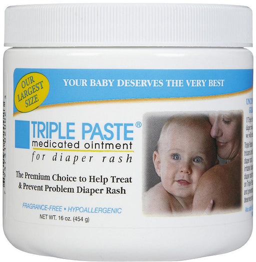 Triple Paste Medicated Ointment  for Diaper Rash, 16 oz