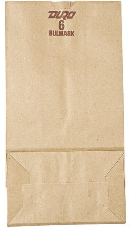 Duro Brown Paper Bags, 6 lbs, 500 ct
