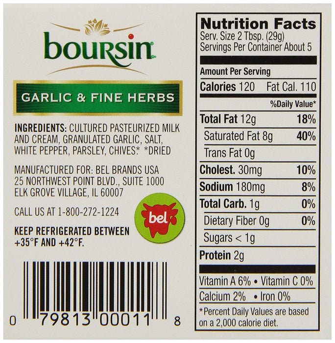 Boursin Garlic & Herb Spread, 5.3 oz