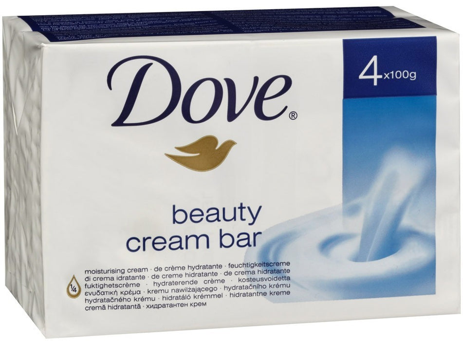 Dove Original Beauty Cream Bar, Value Pack, 4 x 100 gr
