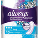 Always Discreet Long Pads, for Sensitive Bladder, RapidDry, 10 ct