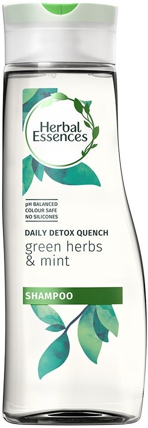 Herbal Essences Daily Detox Quench Green Herbs & Mint Shampoo, 400 ml