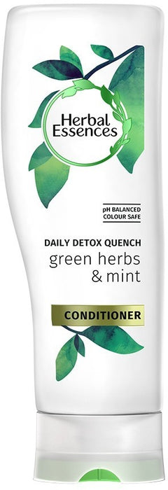Herbal Essences Daily Detox Quench Green Herbs & Mint Conditioner, 400 ml