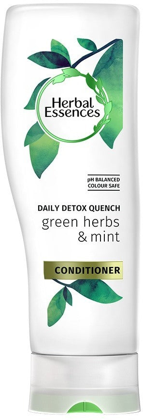 Herbal Essences Daily Detox Quench Green Herbs & Mint Conditioner, 400 ml