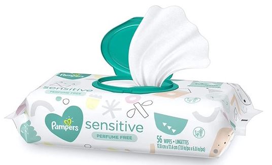 Pampers Sensitive Baby Wipes, 3-Pack , 3 x 56 ct