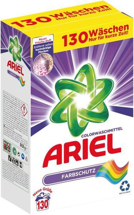 Ariel Color Washing Powder Detergent, 130 Washes , 8.45 kg