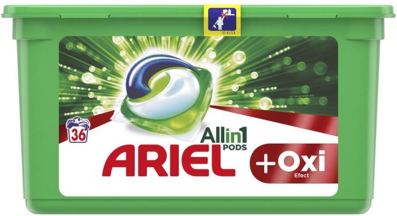 Ariel All-In-1 + Oxi Laundry Pods, 36 ct