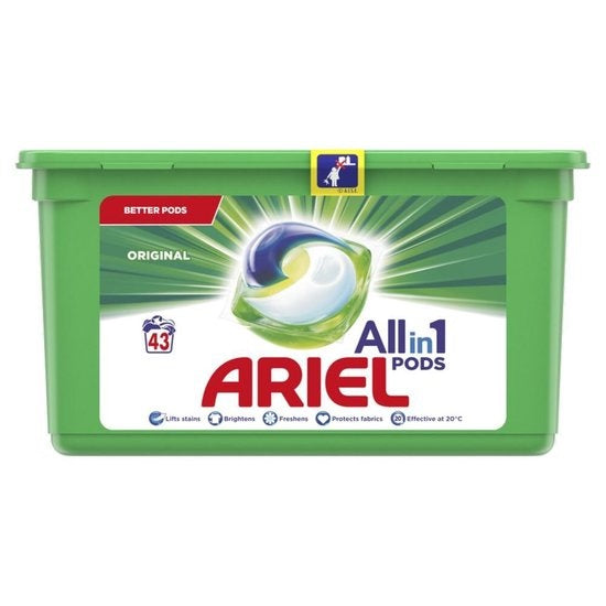 Ariel All-In-1 Original Laundry Pods, 43 ct