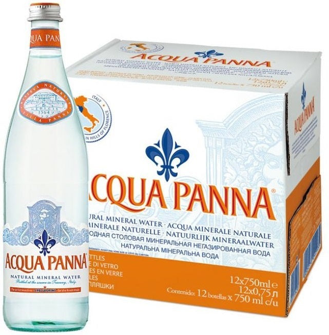 Acqua Panna Natural Mineral Water, 12-pack, 12 x 750 ml