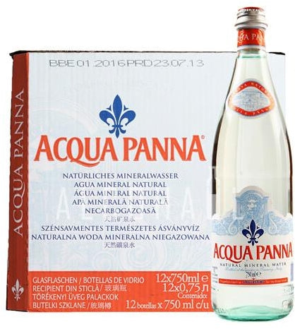 Acqua Panna Natural Mineral Water, 12-pack, 12 x 750 ml