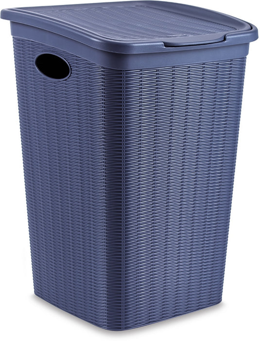 Stefanplast Laundy Hamper, Navy Blue, 50 L