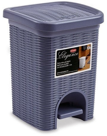 Stefanplast Pedal Bin, Navy Blue, 6 L