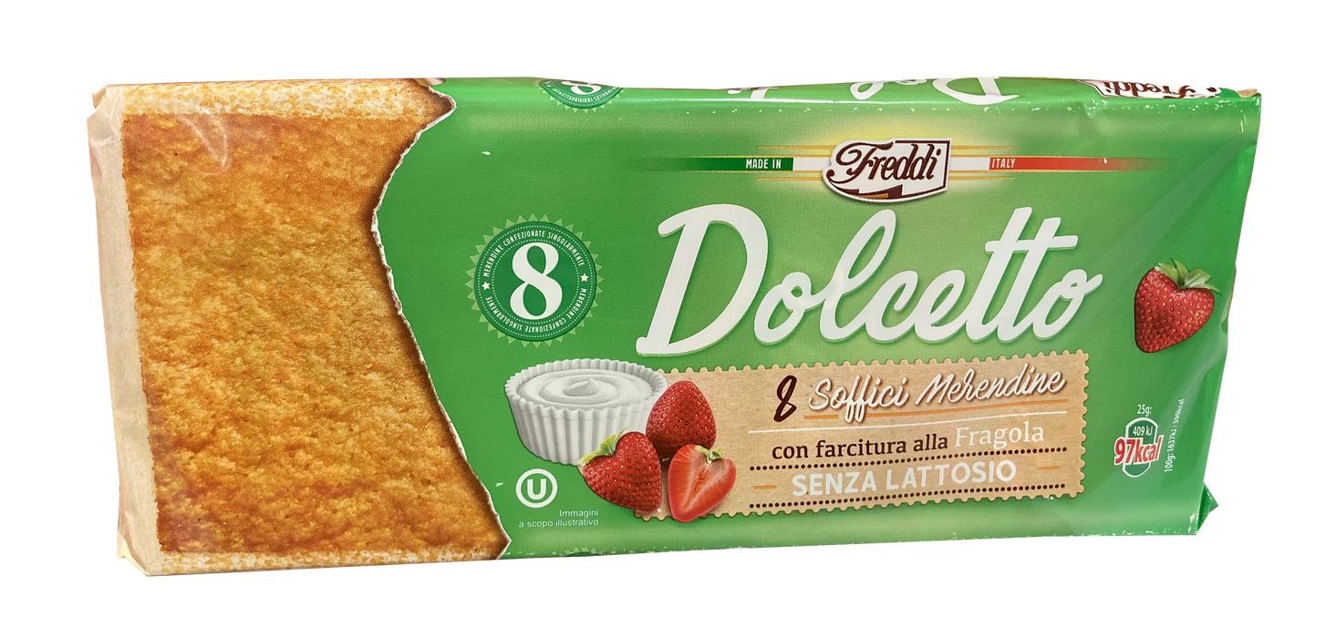 Freddi Dolcetto Cake, Strawberry, 8 ct