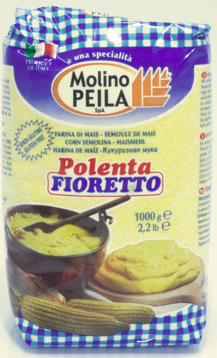 Molino Peila Fioretto Polenta Corn Meal (Harina de Maiz), 1 kg