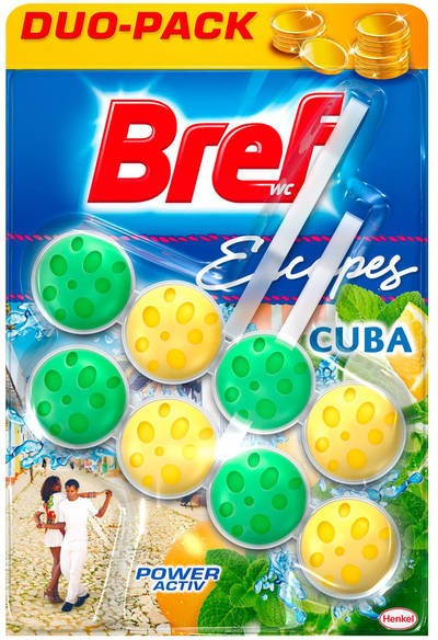 Bref Power Toilet Block, Cuba Sensation, 2 x 50 gr