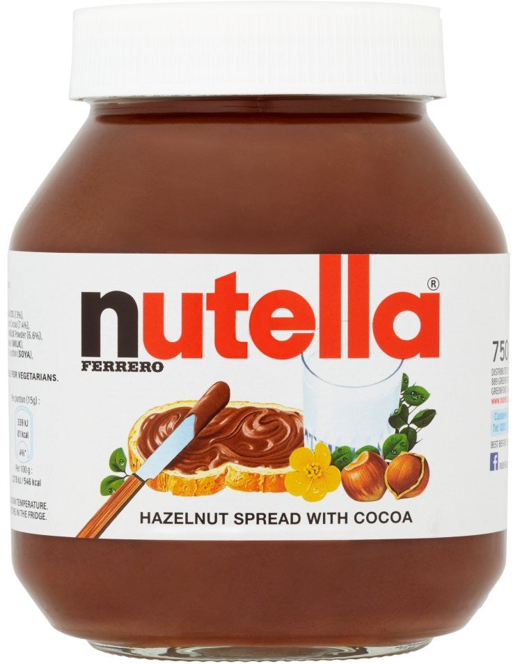 Nutella Hazelnut Chocolate Spread, 750 gr
