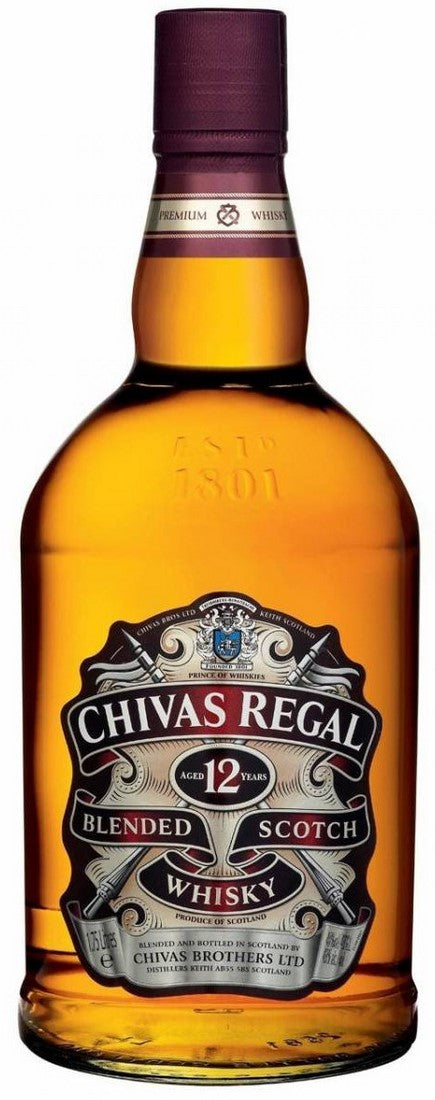 Chivas Regal Blended Scotch Whisky Aged 12 Years, 40% Vol., 1.75 L