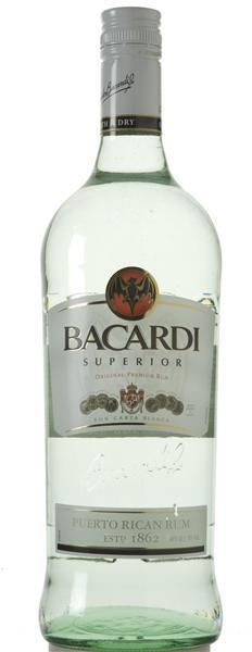 Bacardi Superior Light, Puerto Rican Rum, Smooth & Dry, 1 L