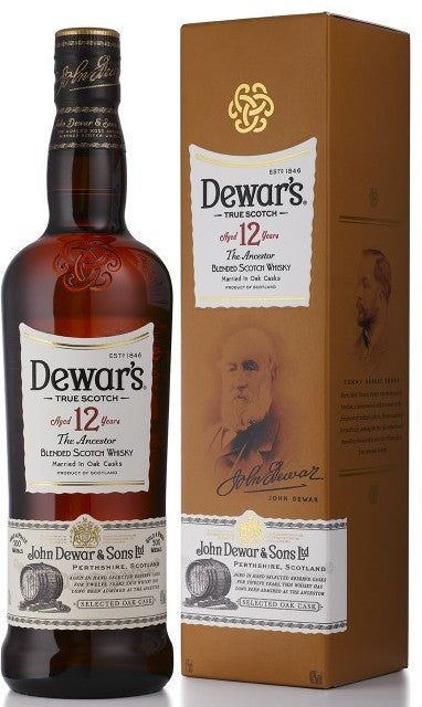 Dewar's Blended Scotch Whisky Aged 12 years, 40% Vol., 750 ml — Goisco.com