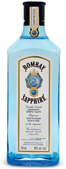 Bombay Sapphire Distilled London Dry Gin, 40% Vol., 750 ml