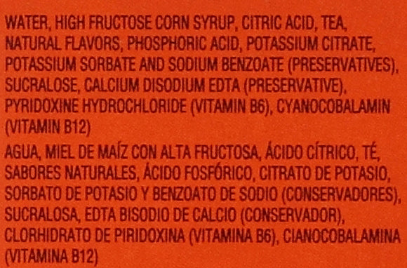 Fuze Lemon Iced Tea, Vitamins B6 & B12, 12 x 12 oz