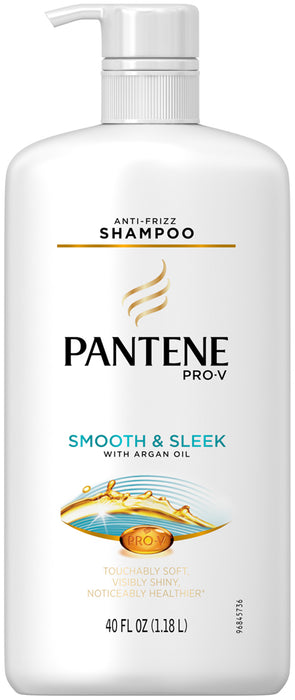 Pantene Pro-V Anti-Frizz Shampoo, Smooth & Sleek, 40 oz