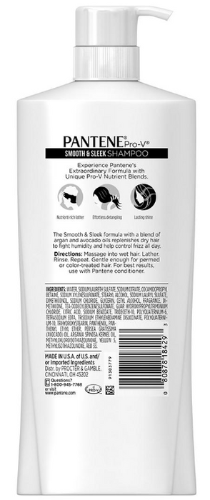 Pantene Pro-V Smooth & Sleek Shampoo, 38.2 oz