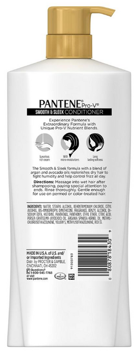 Pantene Pro-V Smooth & Sleek Conditioner, 38.2 oz
